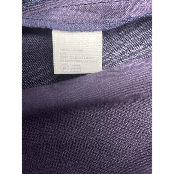 Lafayette 148 New York Maxi Skirt Side Slit 100% Linen Purple New Beachy - Picture 7 of 12